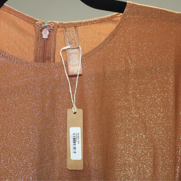 SKIMS Shimmer Catsuit Full Length Bodysuit Copper 3X NWT - Picture 9 of 9